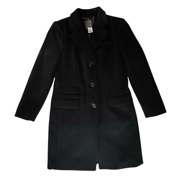 J Crew Nello Gori Wool Peacoat in Black | PETITE 2 - Picture 5 of 10